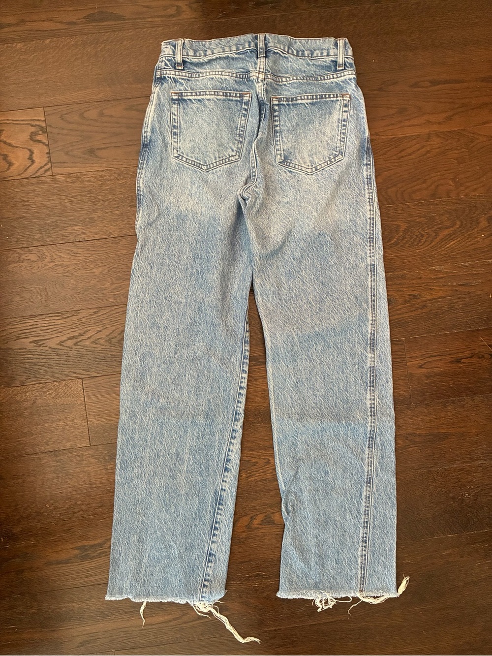 Reformation Light Blue Washed Wide-Leg Jeans - Picture 2 of 6